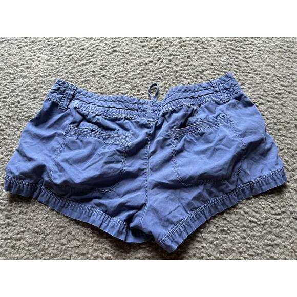 American Eagle Y2K Vintage Cargo Blue Short Shorts Size 6 - Picture 2 of 4